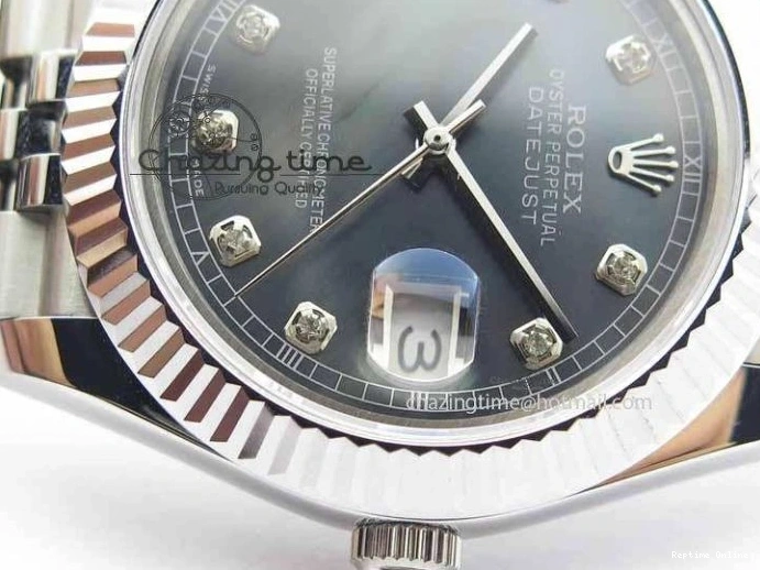 1229 Trendy DateJust II 41mm BP Maker Best Edition Black MOP Diamonds Dial On New Version Jubilee Bracelet A 3622